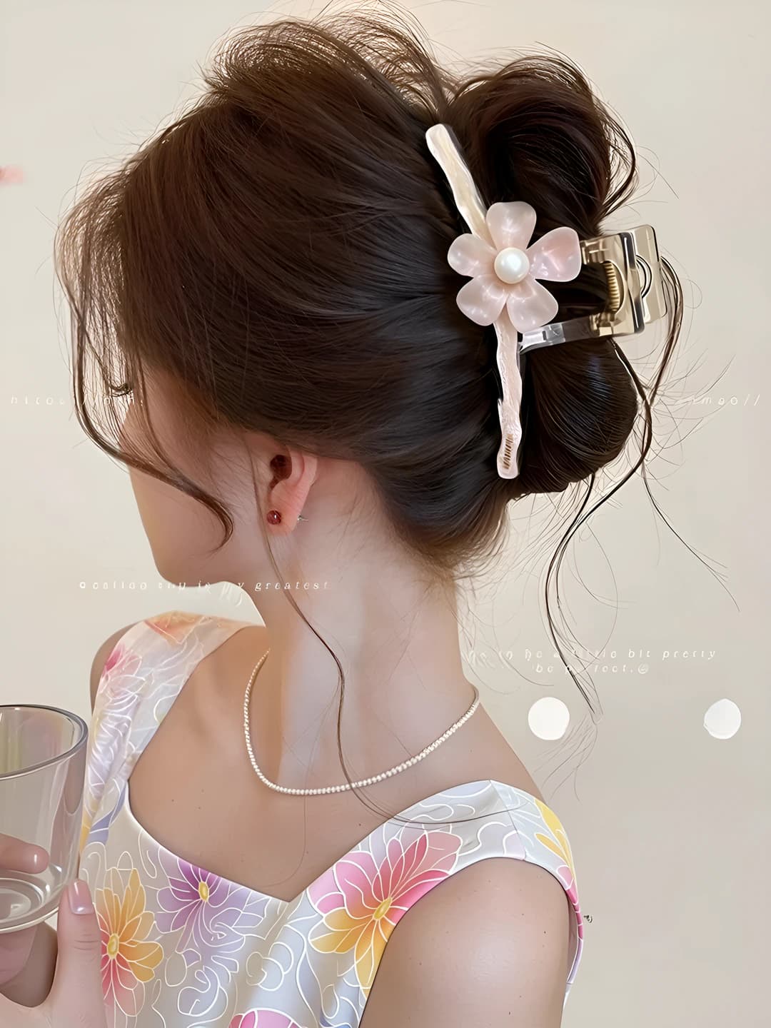 1# Розовые цветы, односторонний, 12.5 см