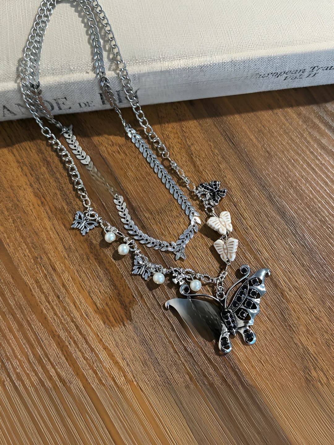 Double butterfly necklace