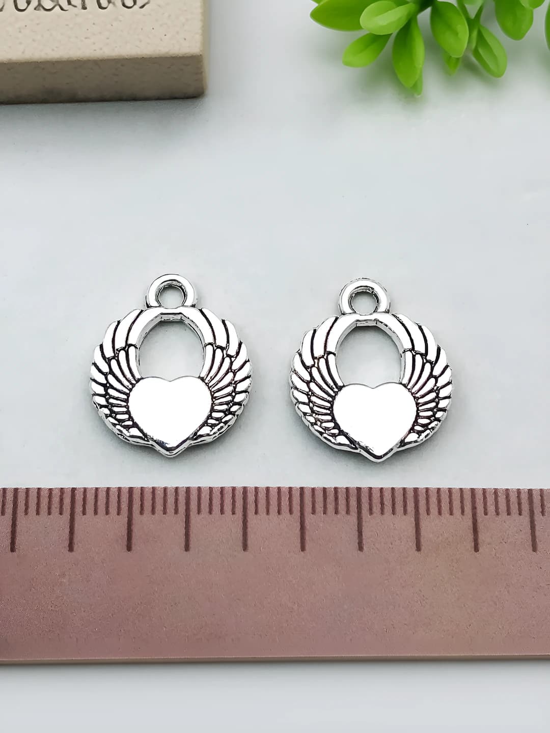 1 ta ikki tomonli shirin yurak qanot 15x18mm-2g