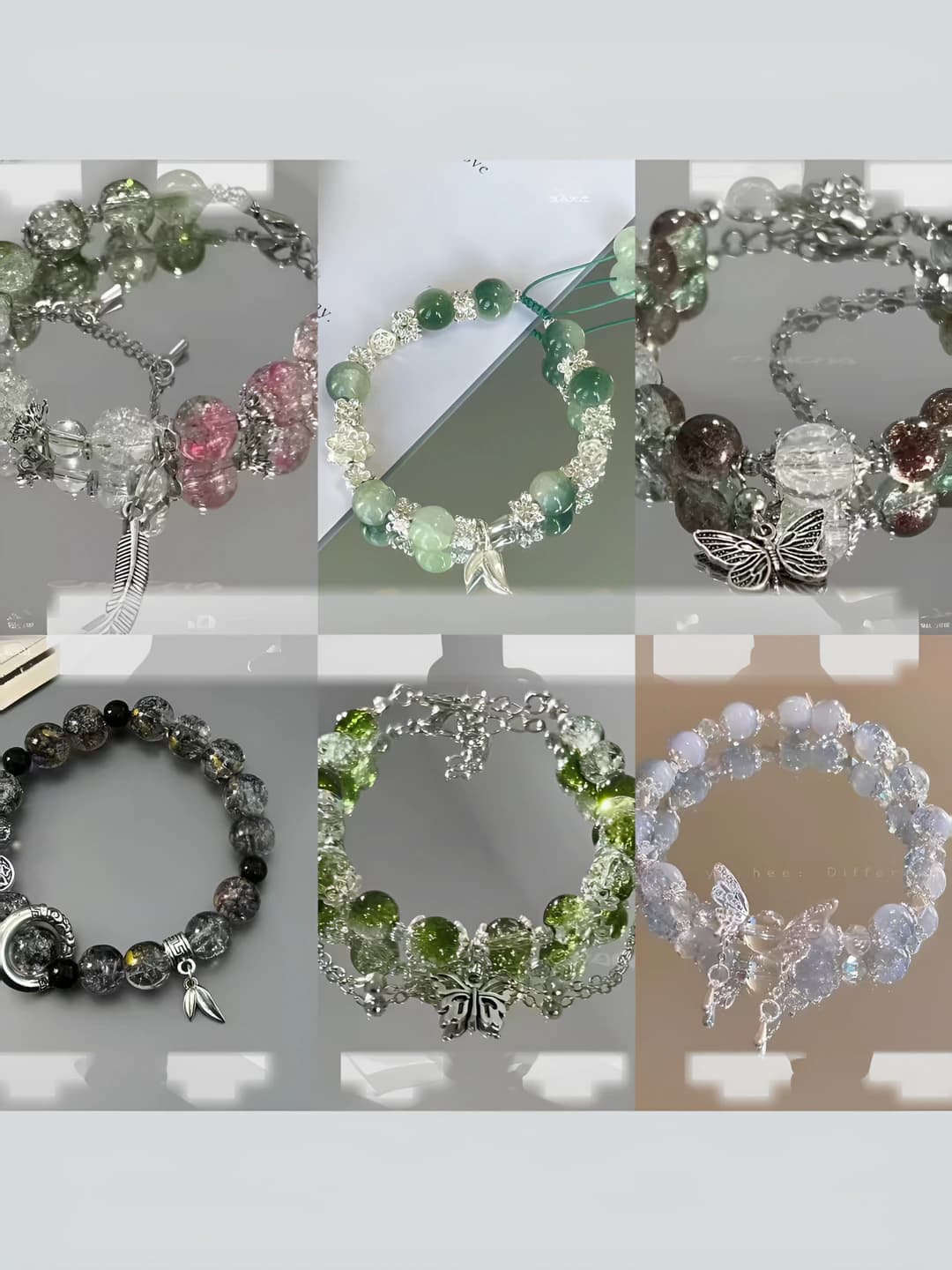 Green bamboo bracelet [6 pcs]