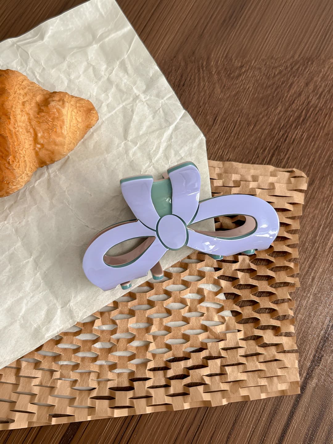 Bow clip-Purple