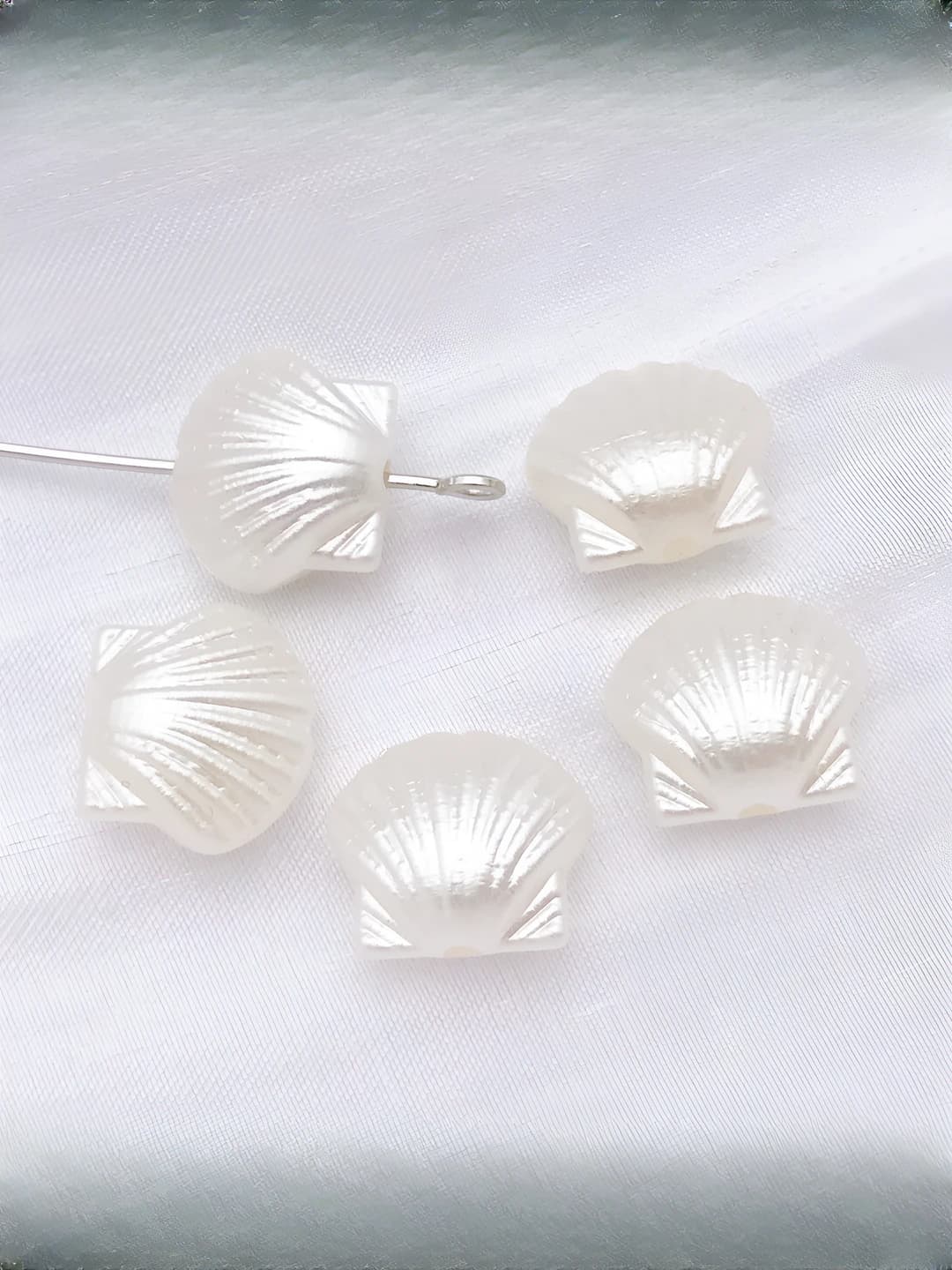 1 ta kichik oqsimon ABS soxta marvarid, 11x12.5 mm, 0.45 g