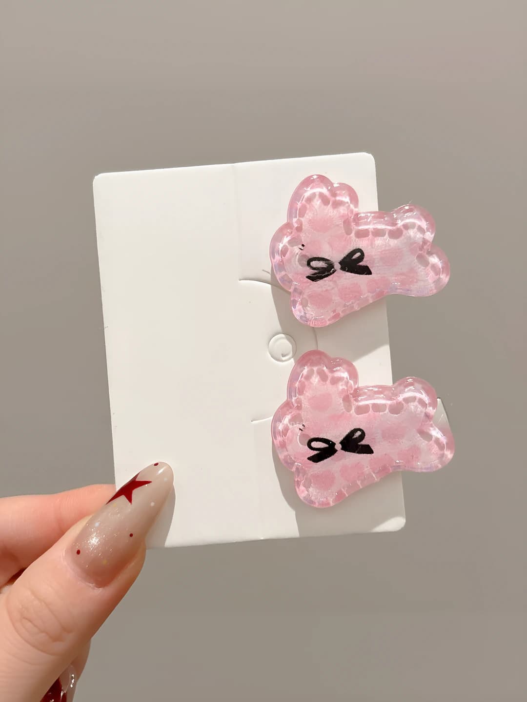 6# Bunnies pair - Dark pink