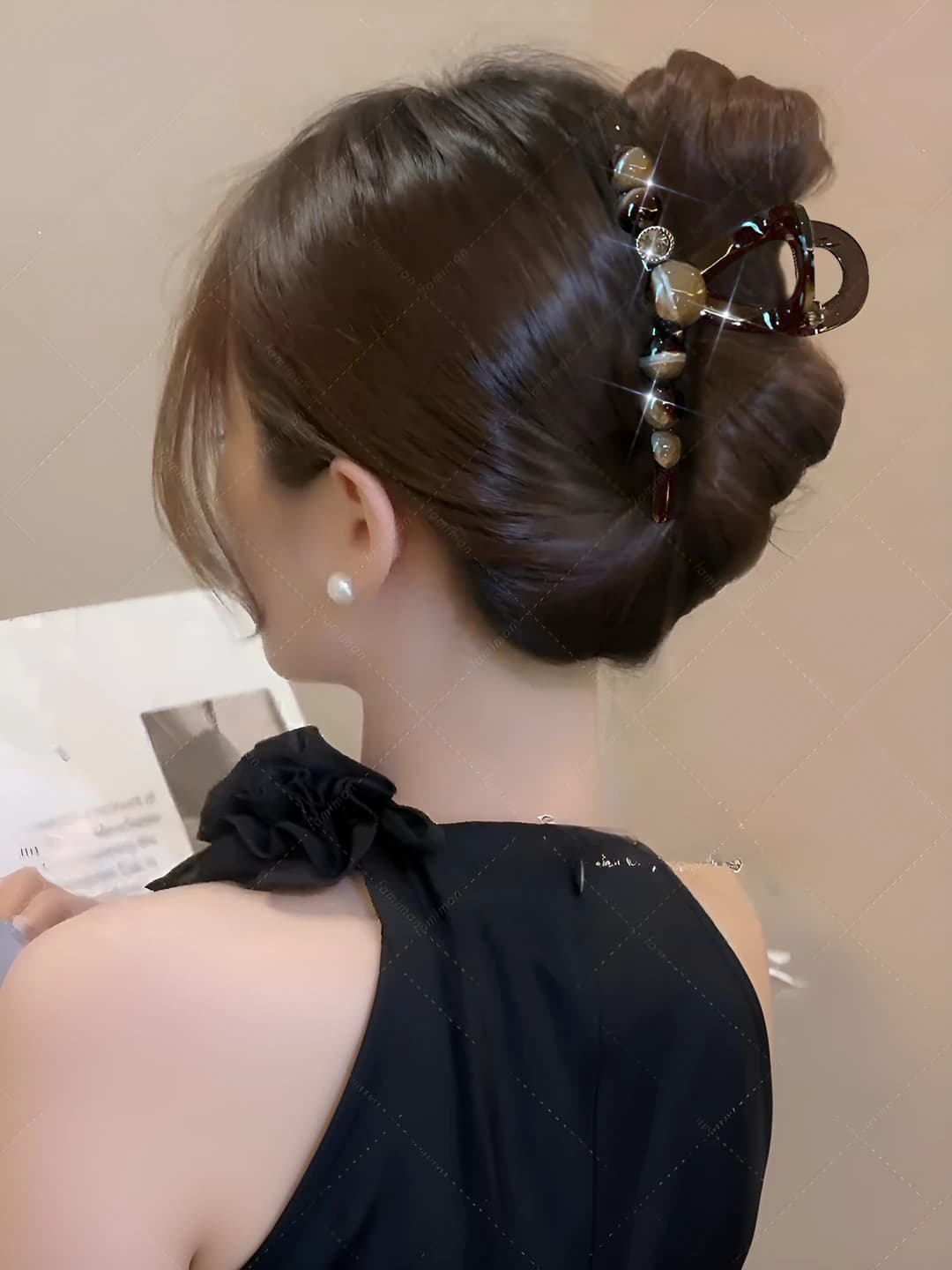 Diamond hair clip