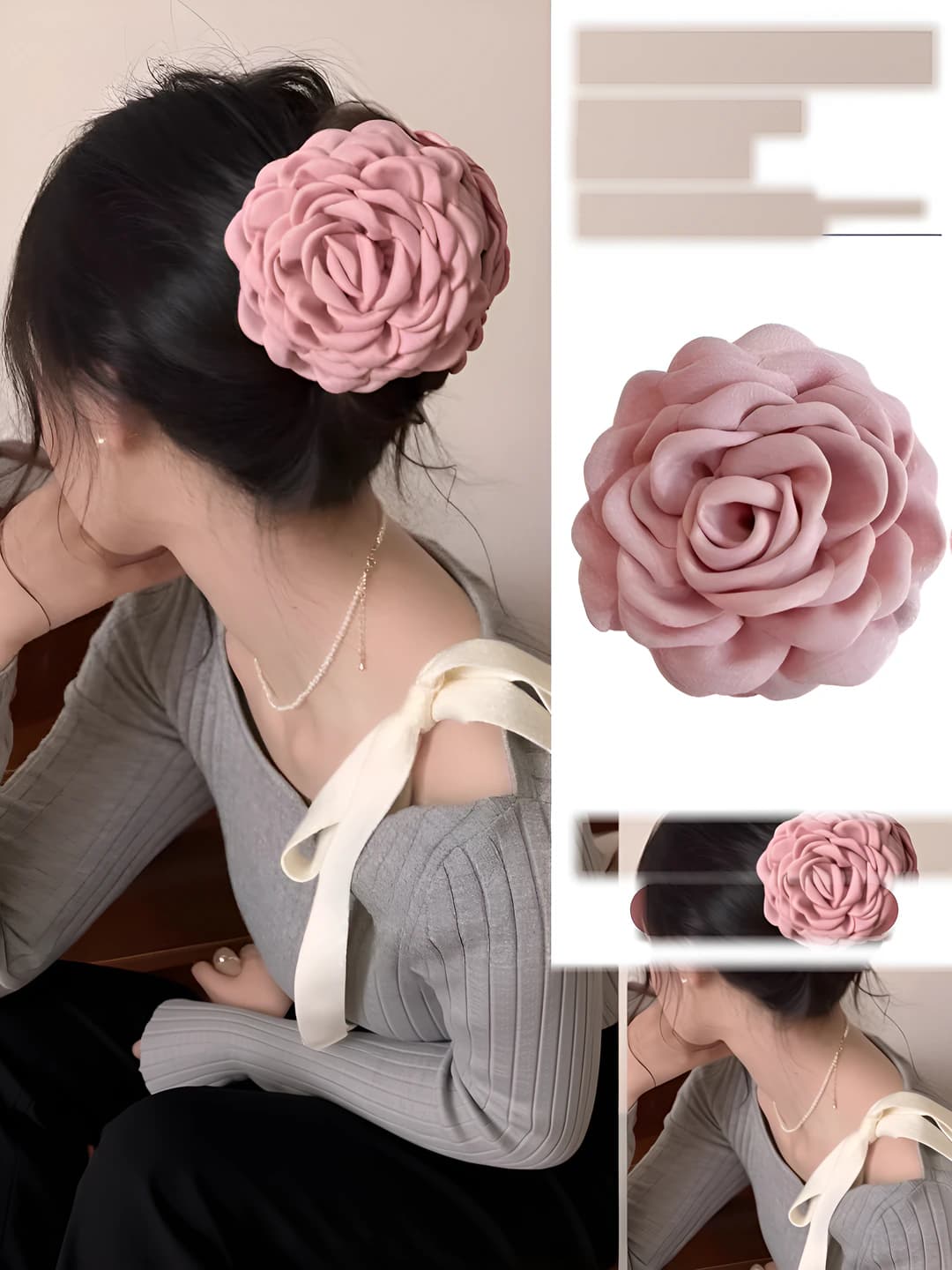 11# light pink clip ~9cm