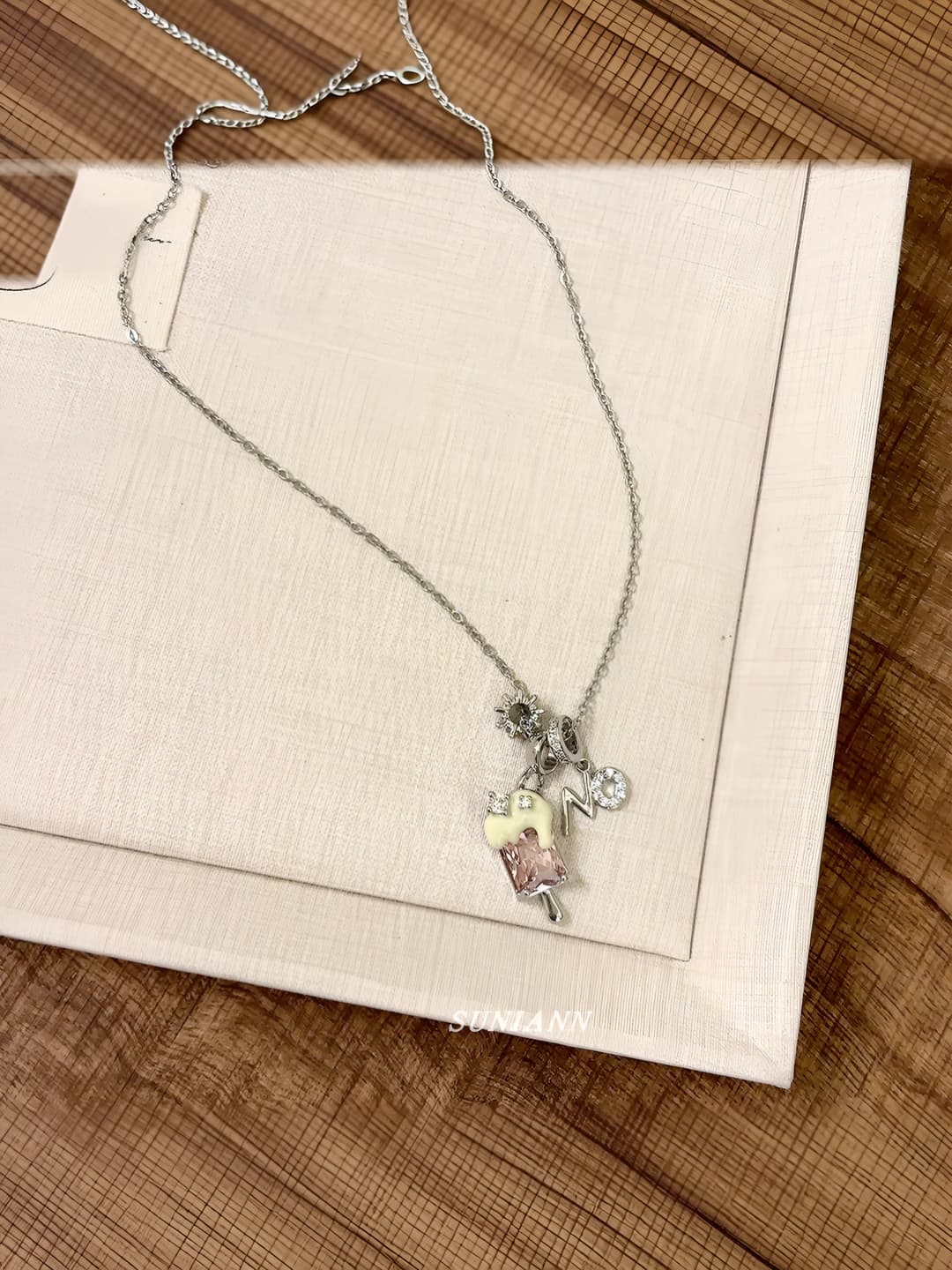 20# Chain-Silver-Pink-Ice cream