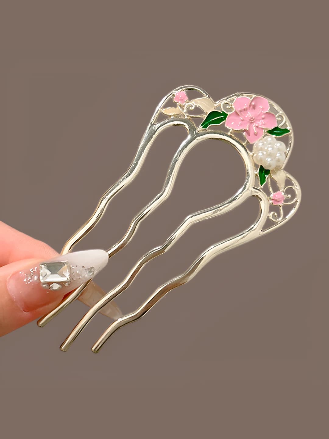 Gold, flower, 9 cm