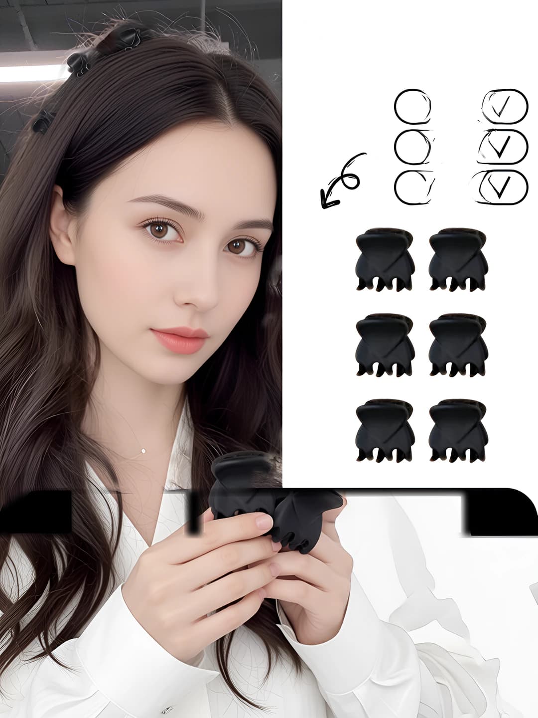 Matte black, 6 pcs