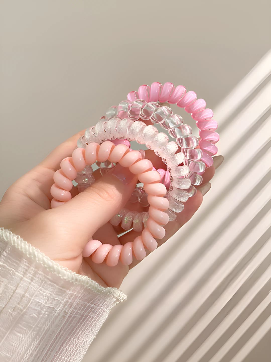 2# Light pink-clear 4-pack 5.5cm