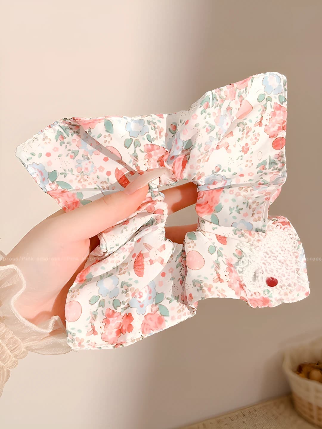 Pink floral cherry 22*22 cm