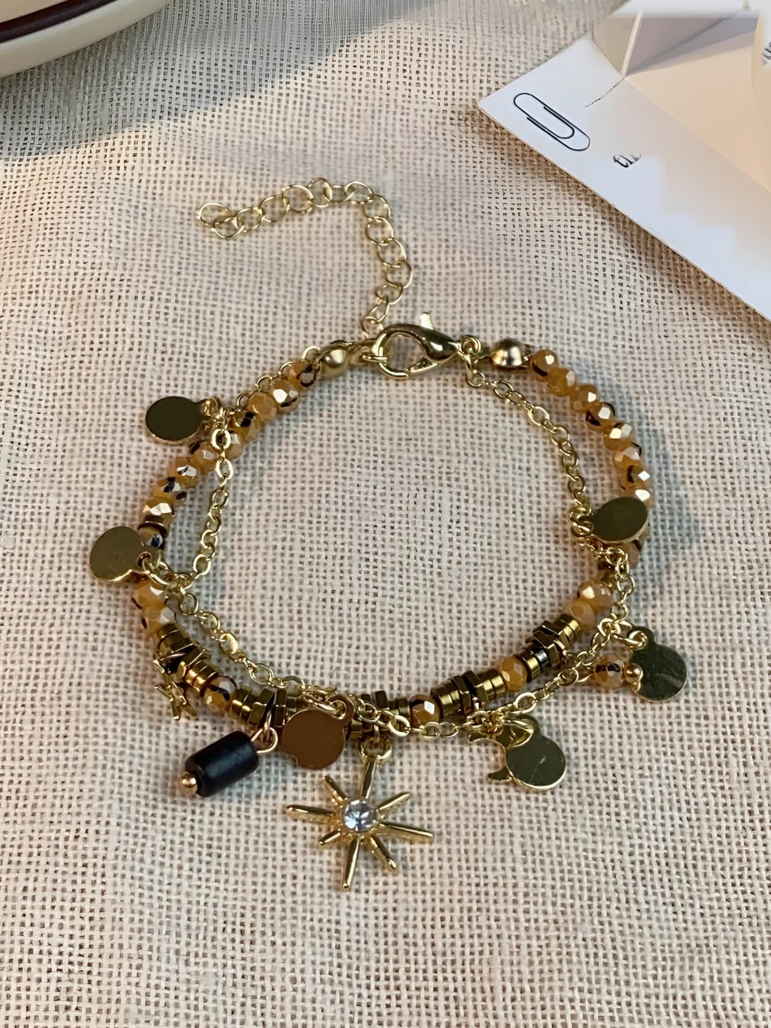 Star and moon bracelet