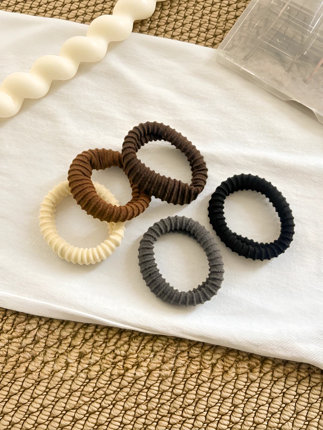 Multicolour hair ties 5 pcs