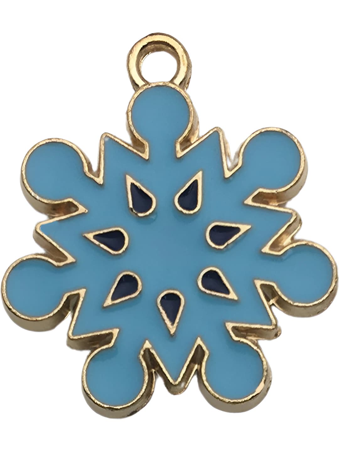 Light blue snowflake 19x21mm-1.8g
