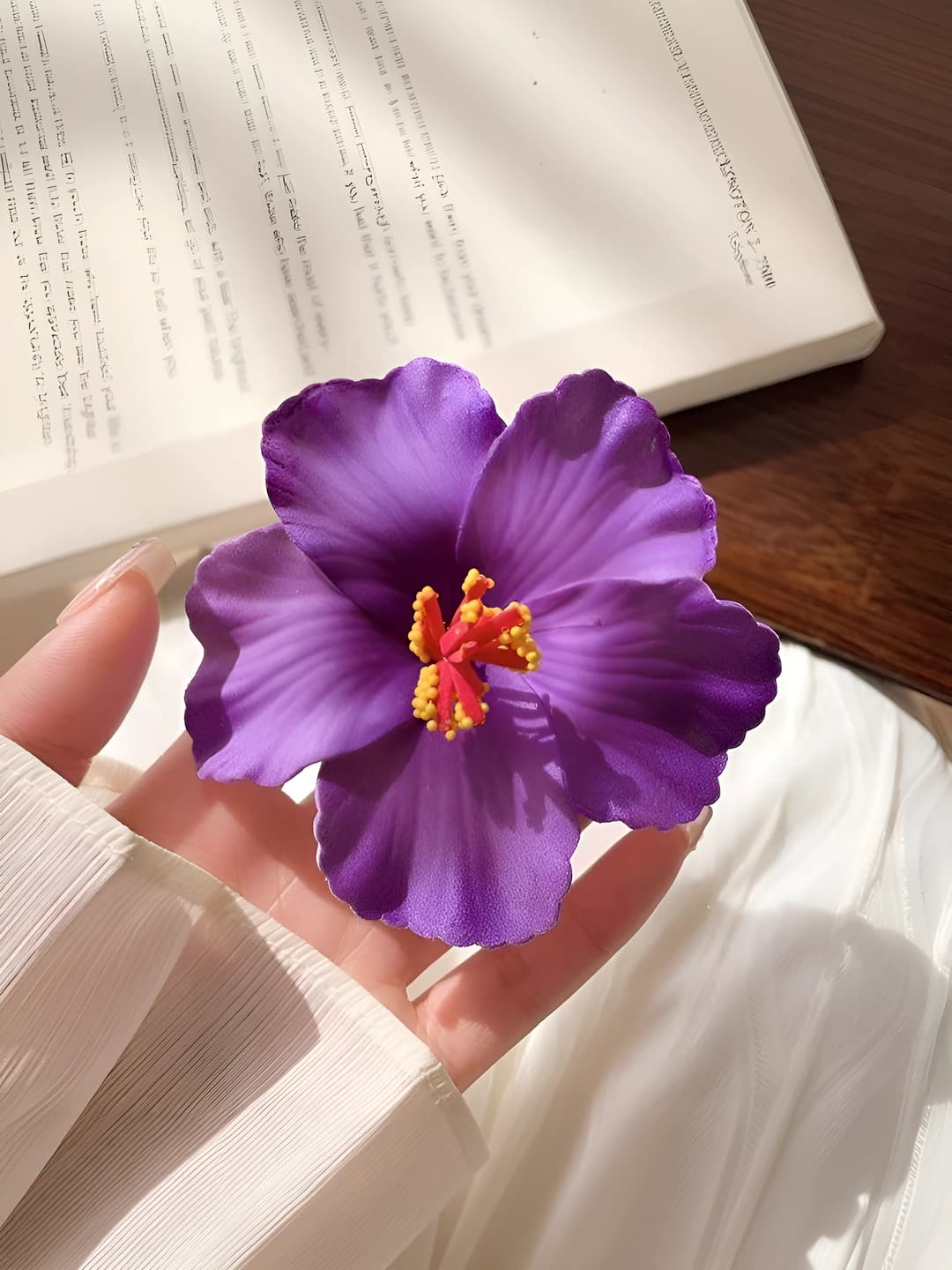 2# Фиолетовый зажим плумерия ~9.5 см