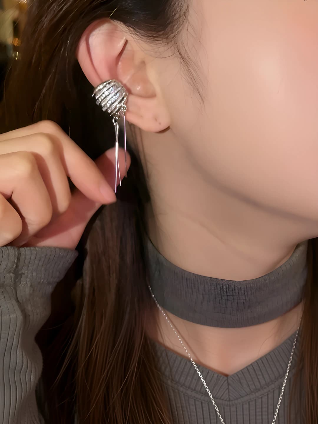 Ear cuff - Silver - Single
