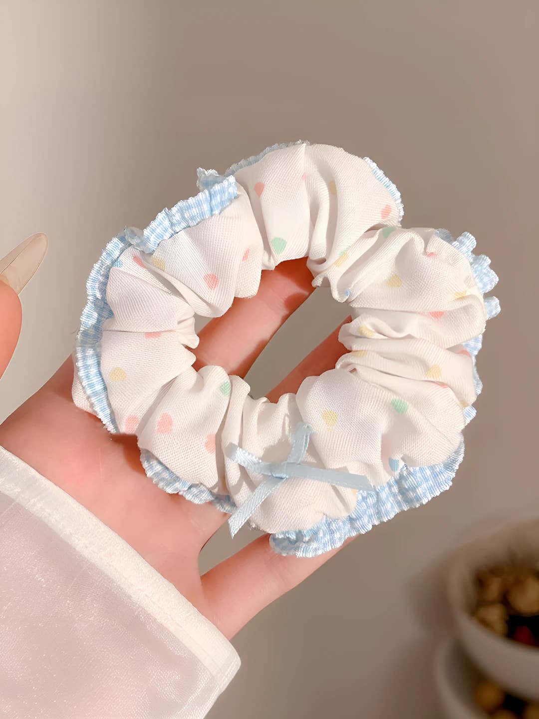 Multicolour polka dot, 10 cm