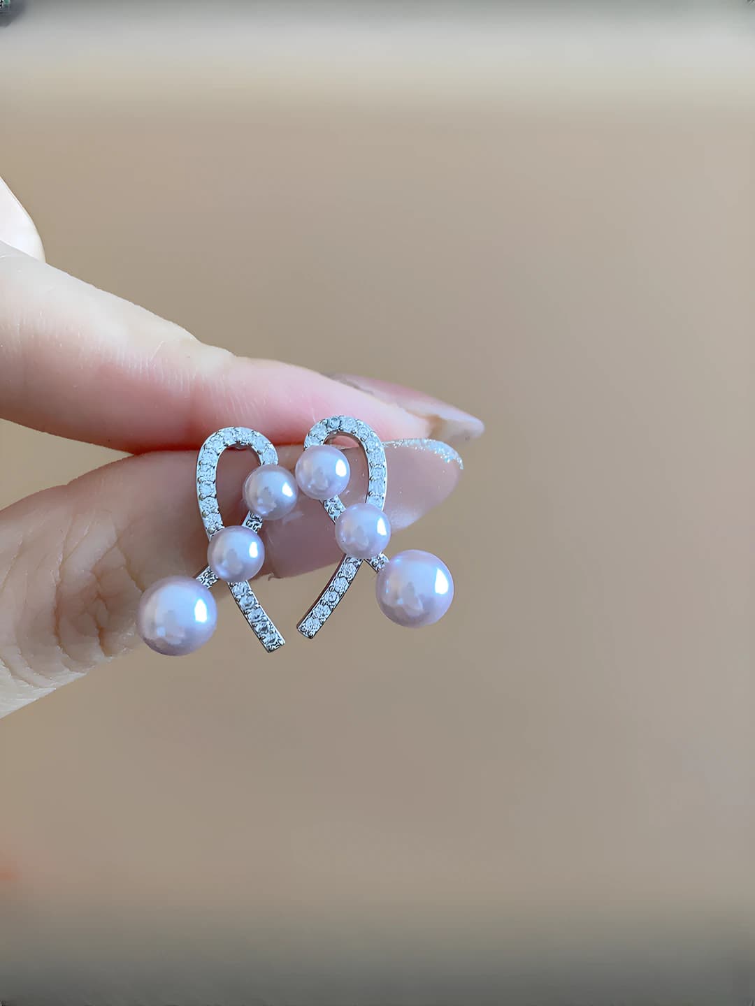 Silver pin - Silver - Pink