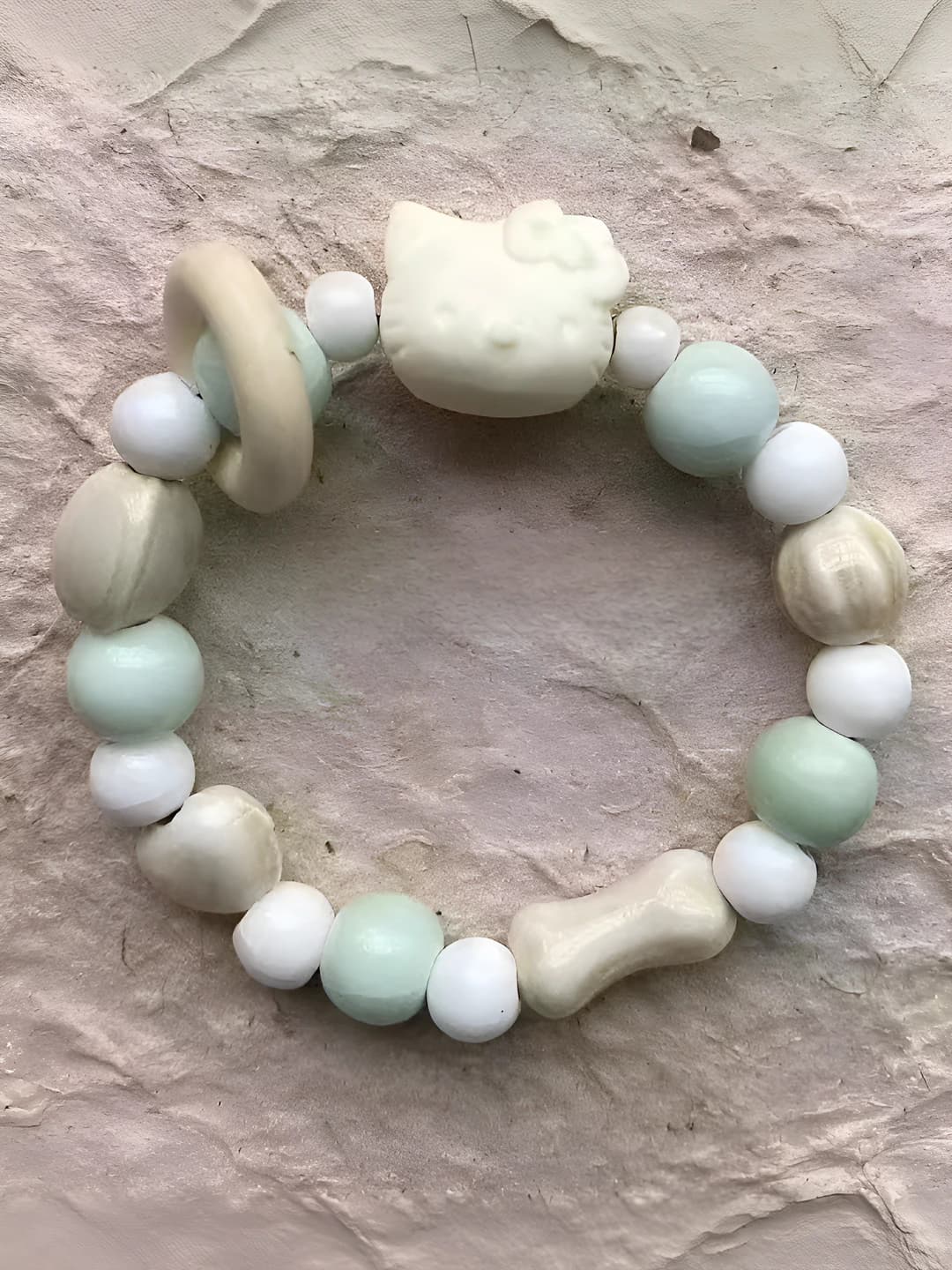 Biscuit white KT cat bracelet