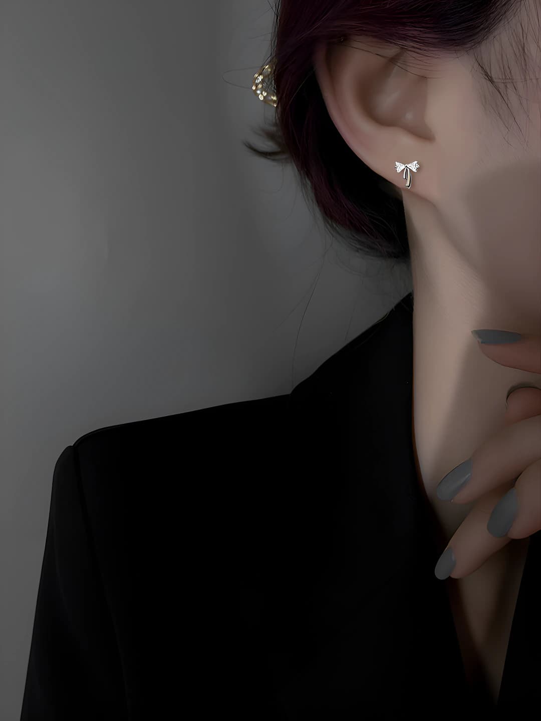 Серьги с лентой