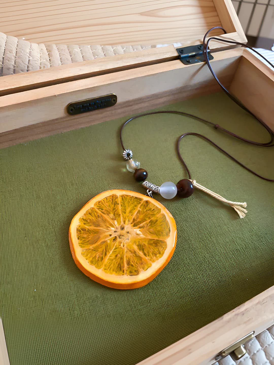 Necklace - Orange - Lemon