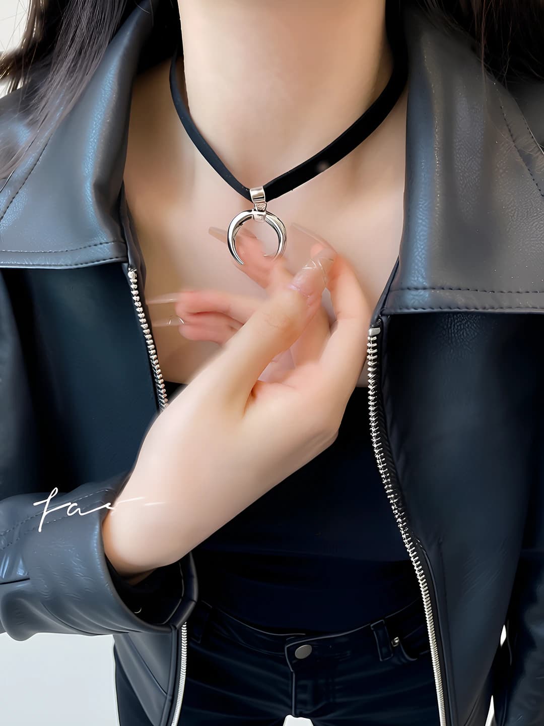 Ayollar uchun retro oyluk choker, punk go'tik uslubidagi zink qotishma materialdagi qisqa zanjir