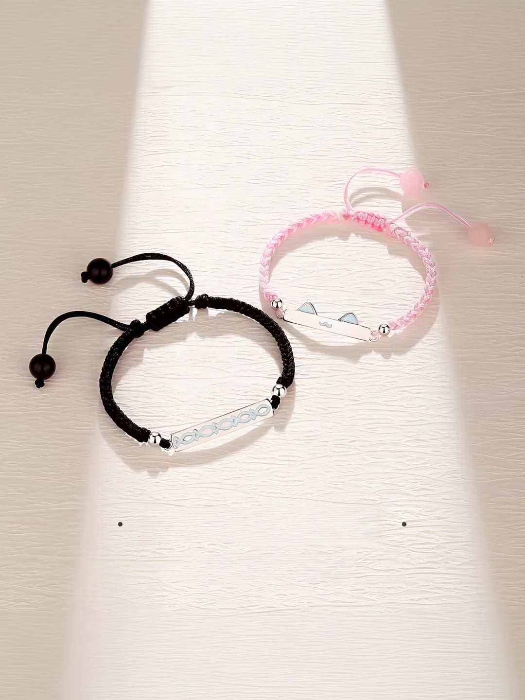 Women's couple braided cord bracelet, 520 Valentine's Day gift box