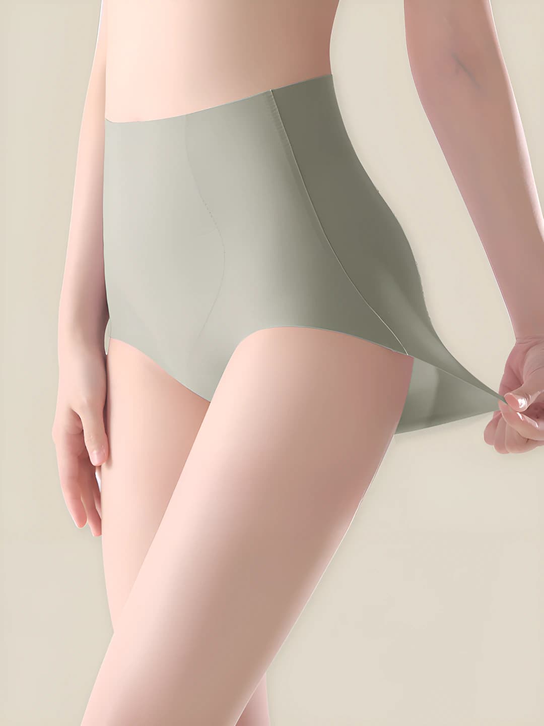 Women's shaping shorts: high waist, tummy control, hip-lifting, antibacterial, breathable, seamless, solid colour, sports, plus size