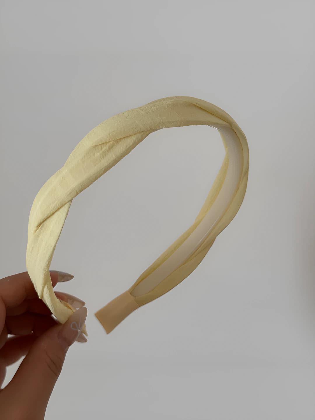 Simple twisted headband - Yellow