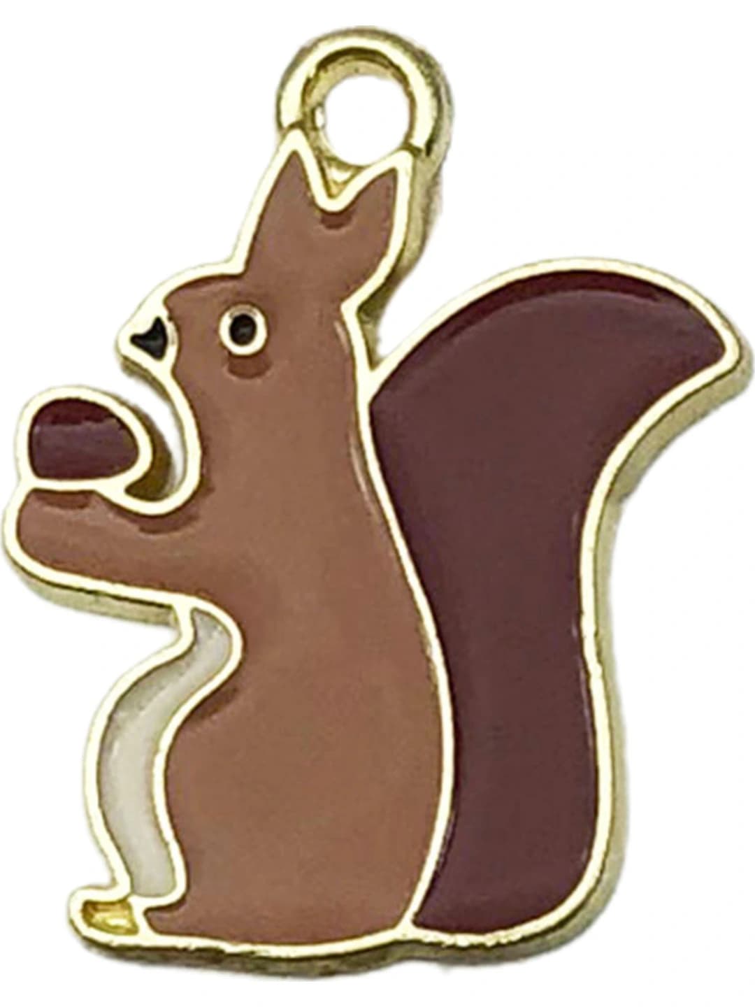 1 pc Brown Thanksgiving squirrel 20x16mm-1.3g