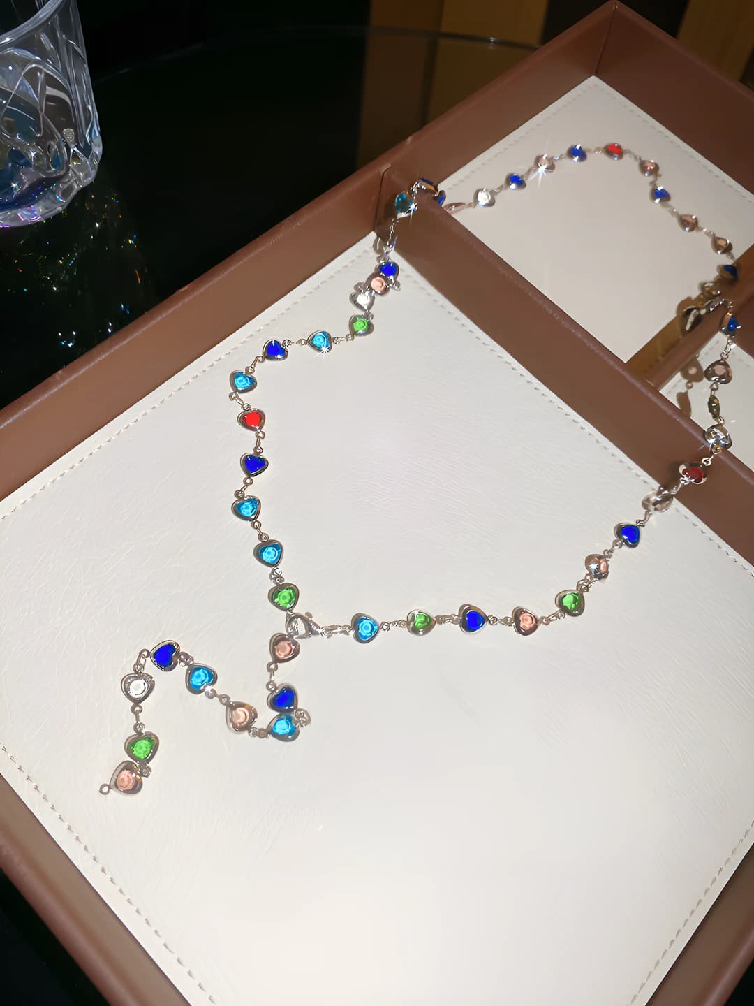 34# Necklace - Silver - Multicolour - Heart