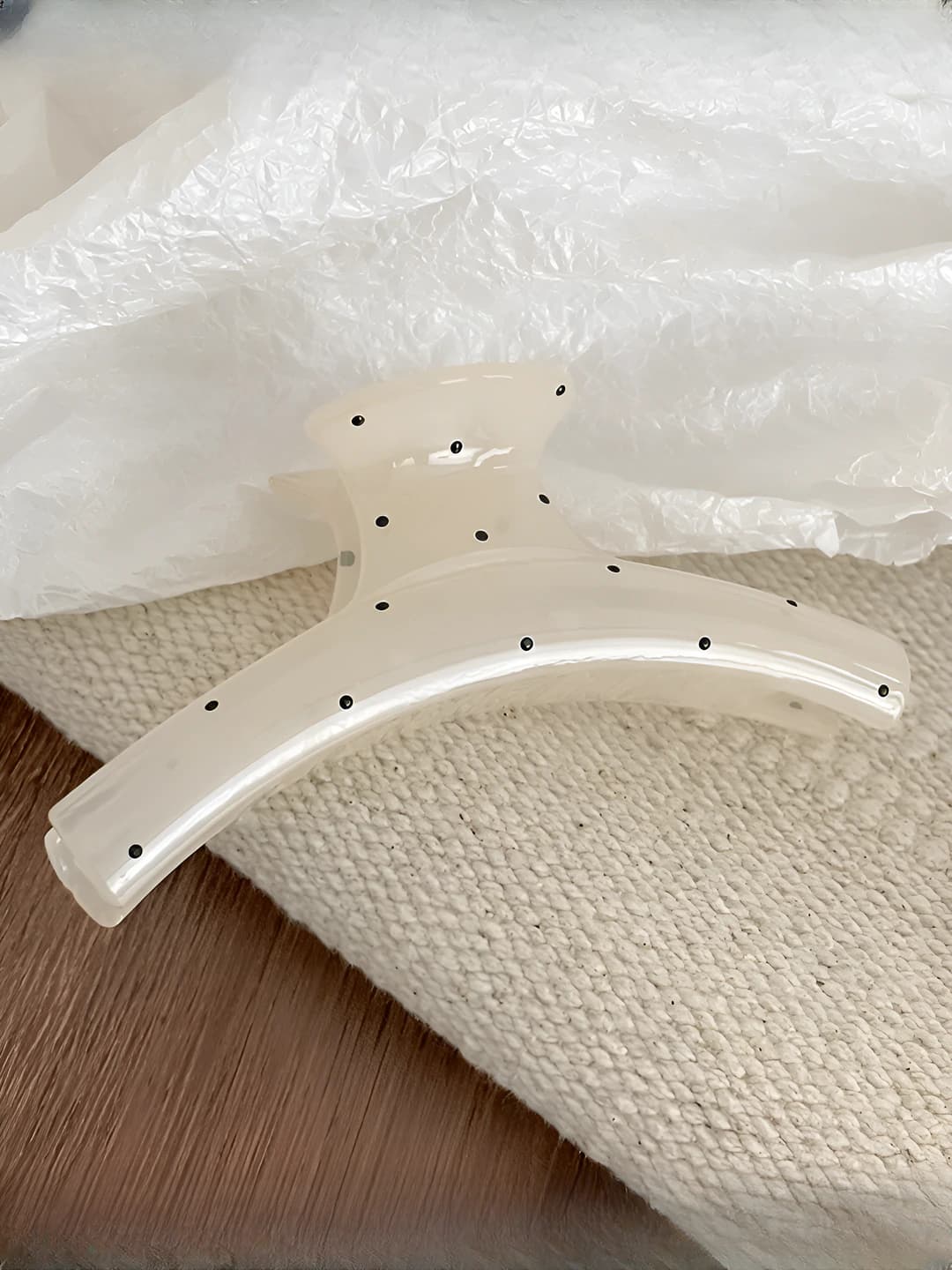 Japanese style polka dot straight
