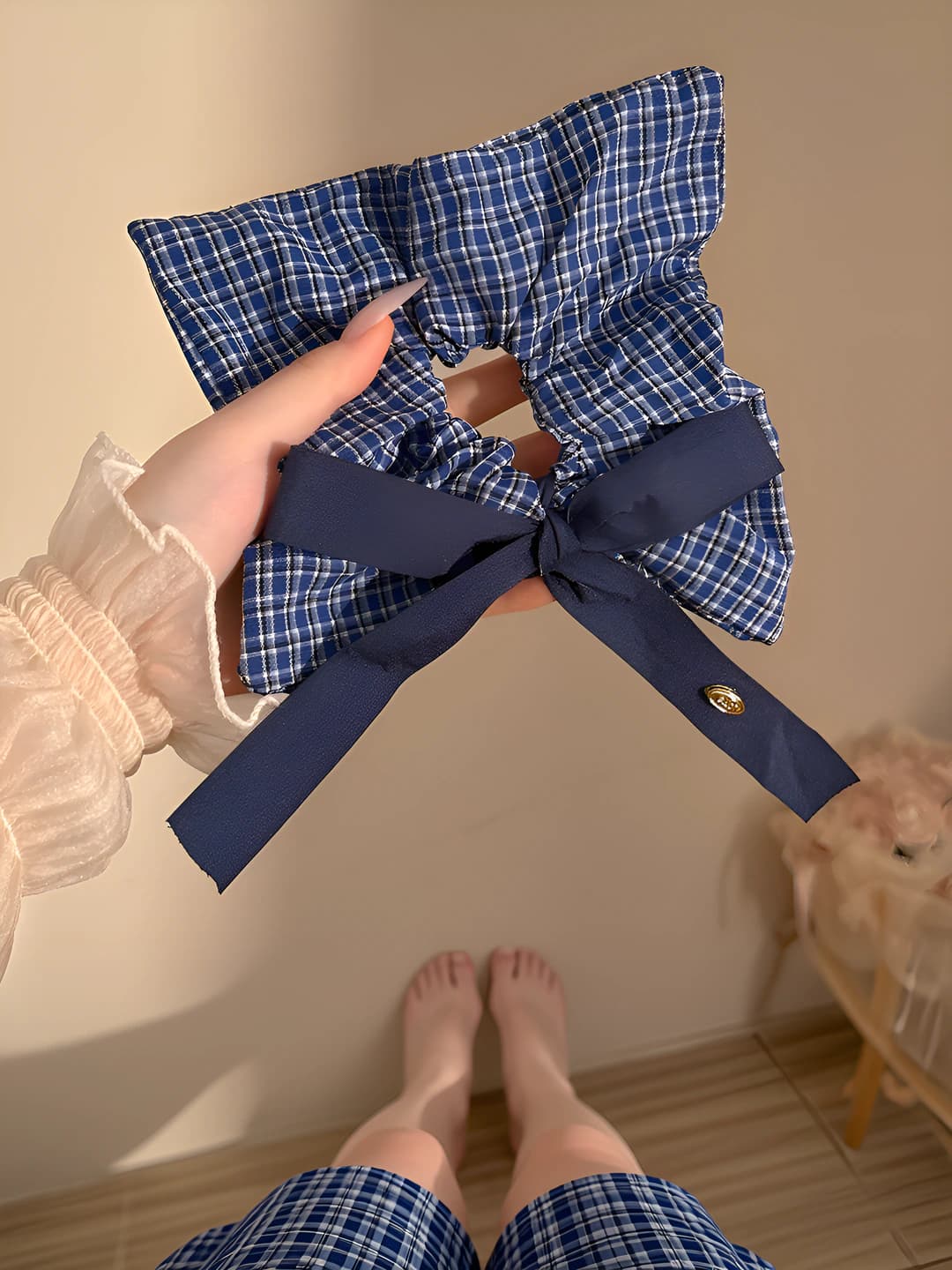 1# Blue plaid