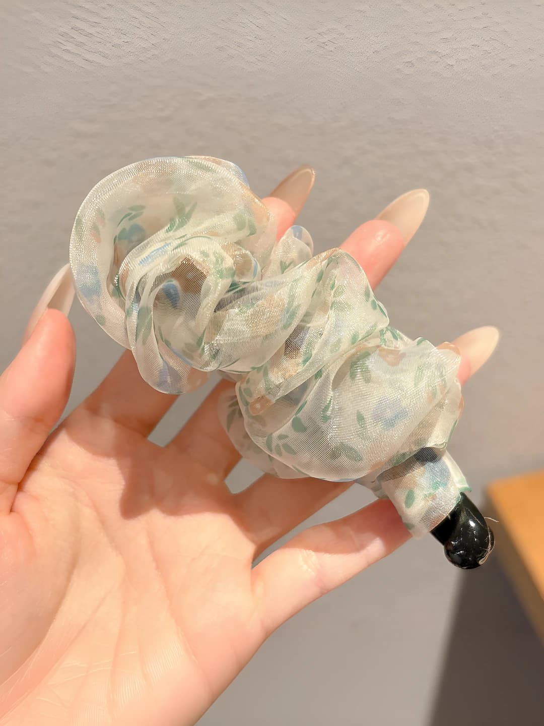 1# Green floral (base 10 cm)
