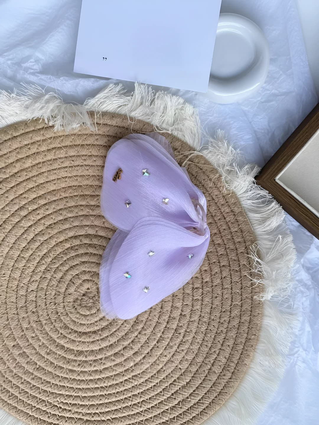 Tulle clip, purple