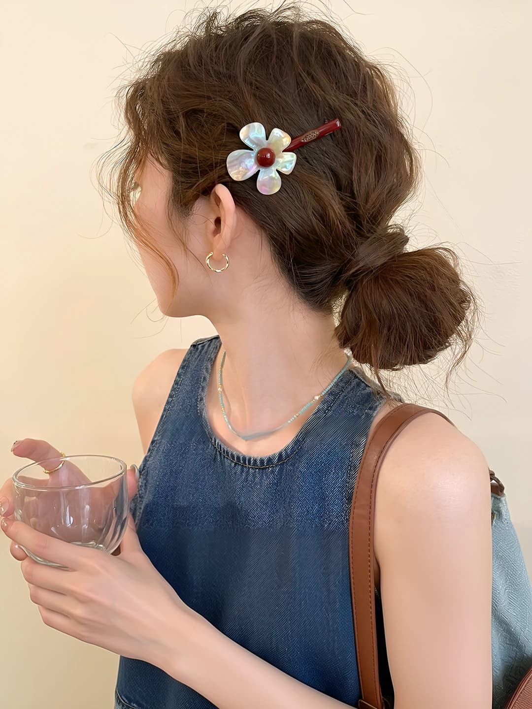 1# Colourful flower, 1 pc, 7.5 cm