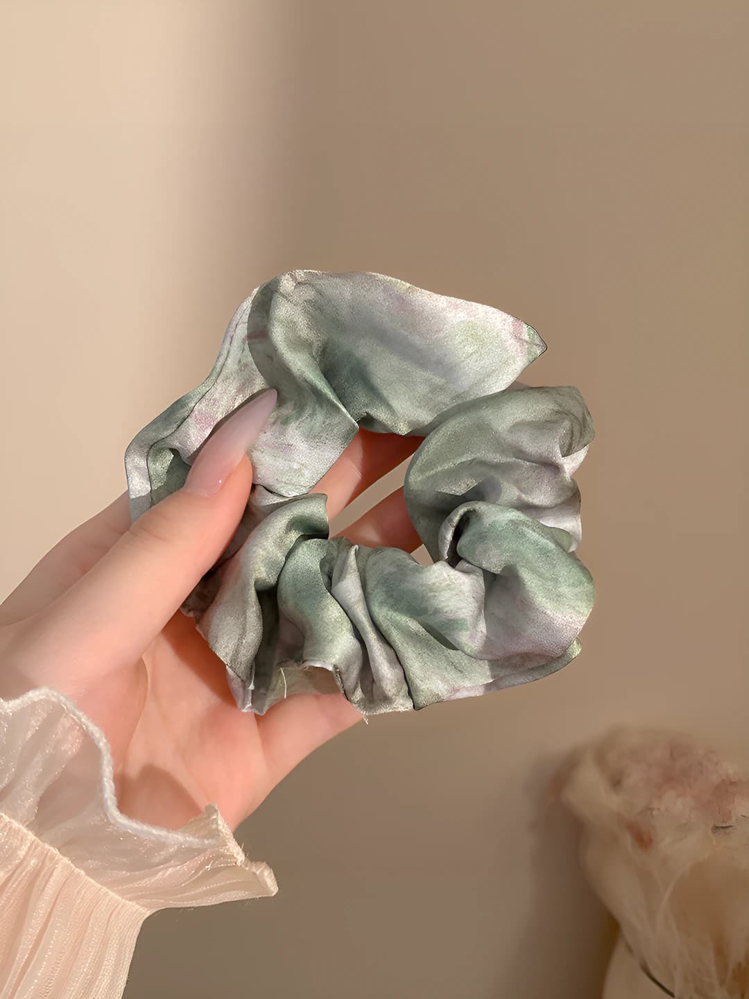 Тибийат, атлас, зелёный, 12 см
