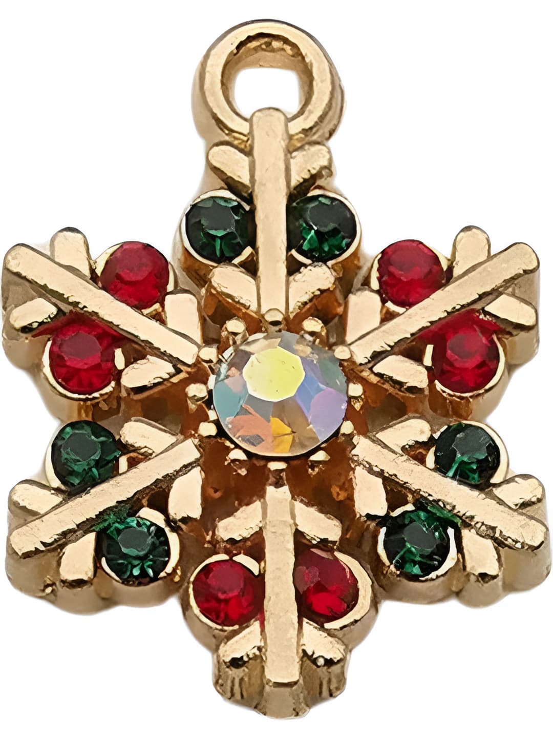 Crystal snowflake 15x19mm-1.5g