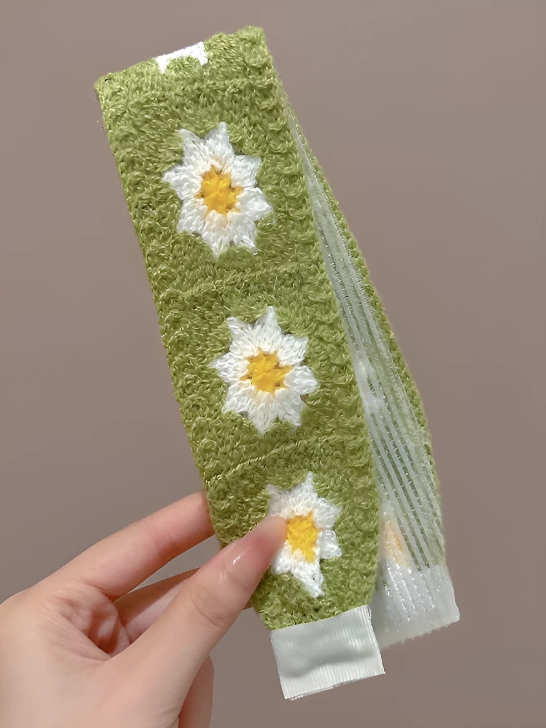 Green floral 37.5 cm