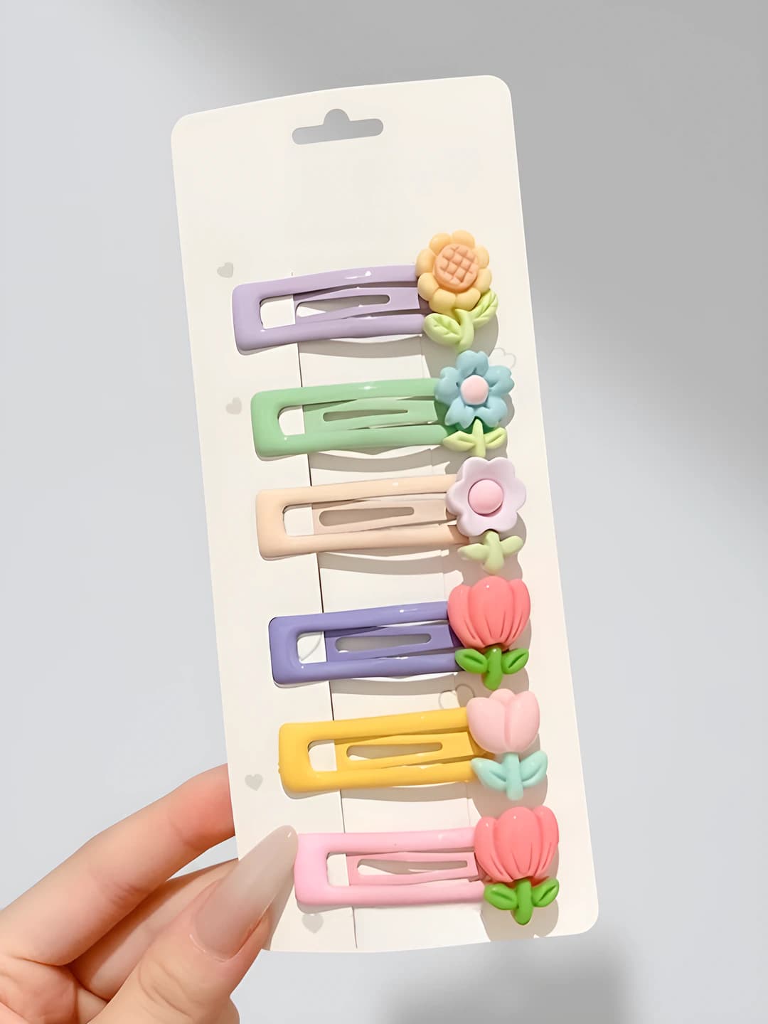 5# Tulip square clip 6 pcs - bottom clip ~5cm
