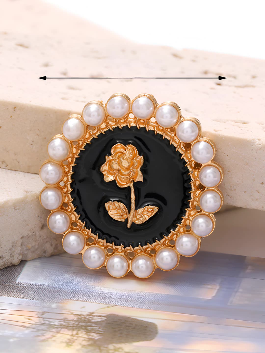 D2623 Pearl rose Black