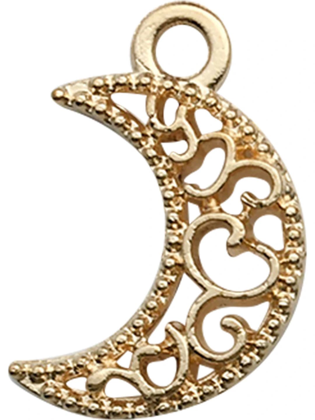 1 pc patterned moon 12x18mm-0.5g-18244