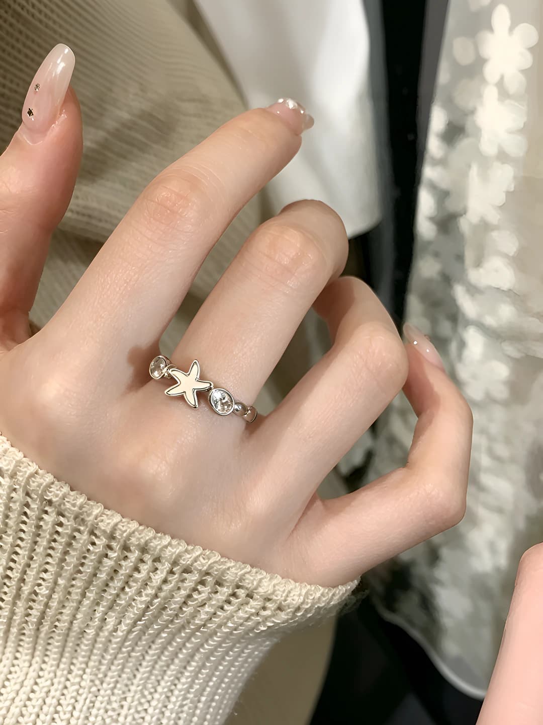 J022 Silver star – Gold plated