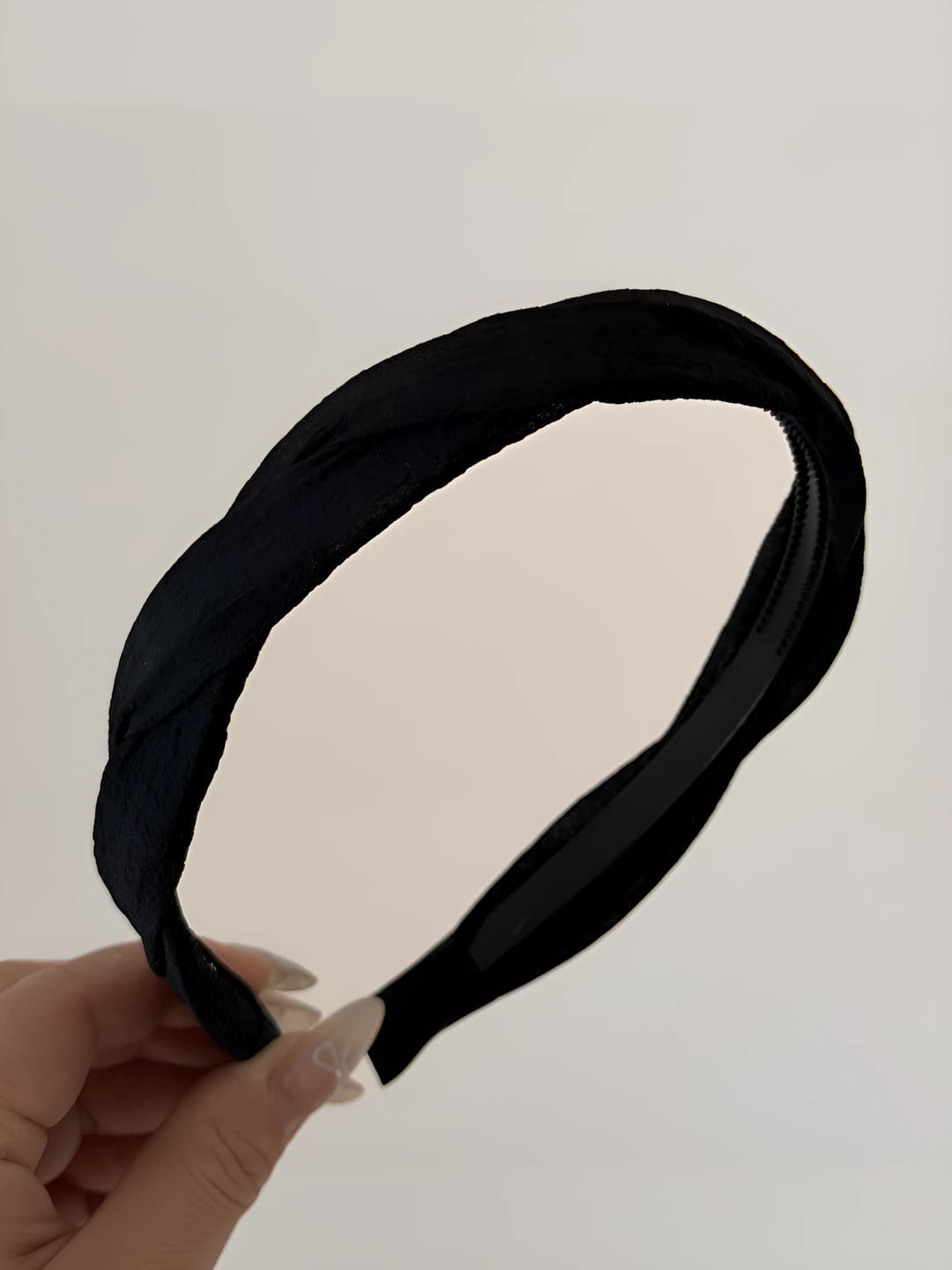 Simple twisted headband - Black