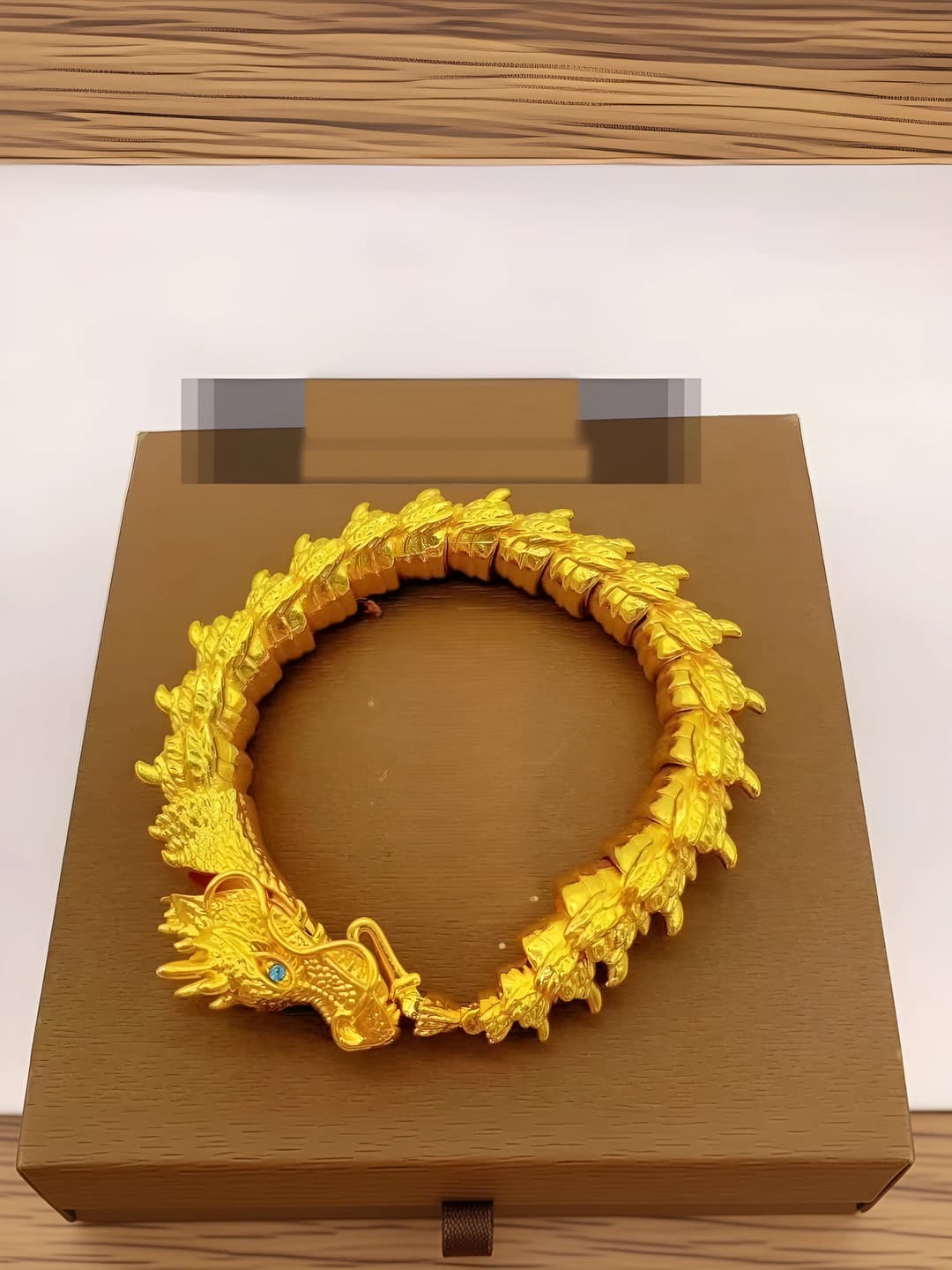 Gold Dragon Head Bracelet