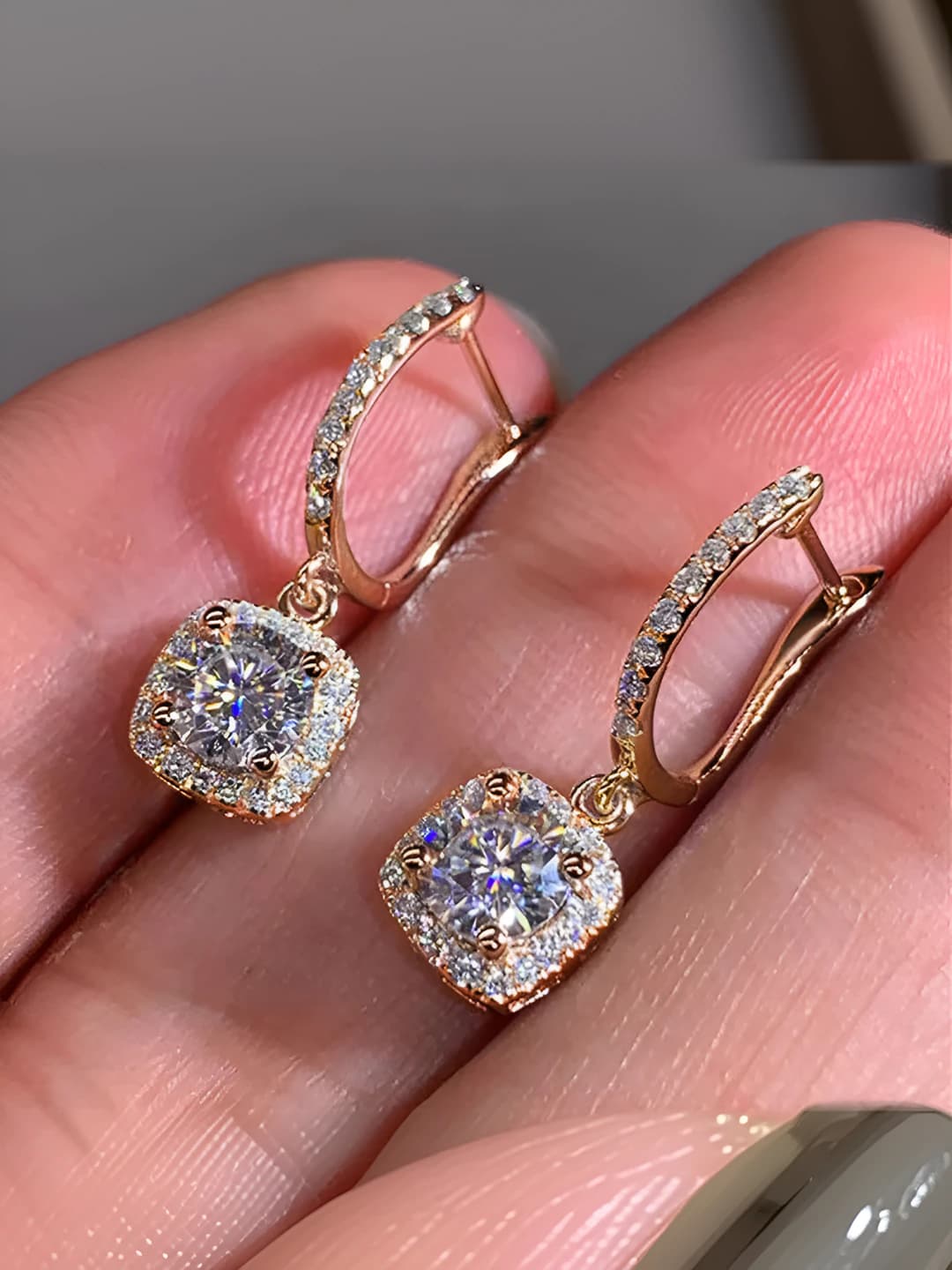 Rose gold - White diamond