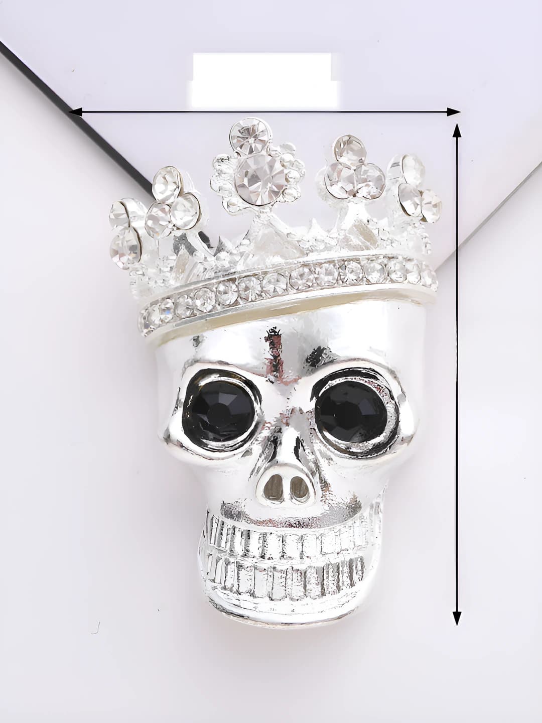 3D череп (серебро)