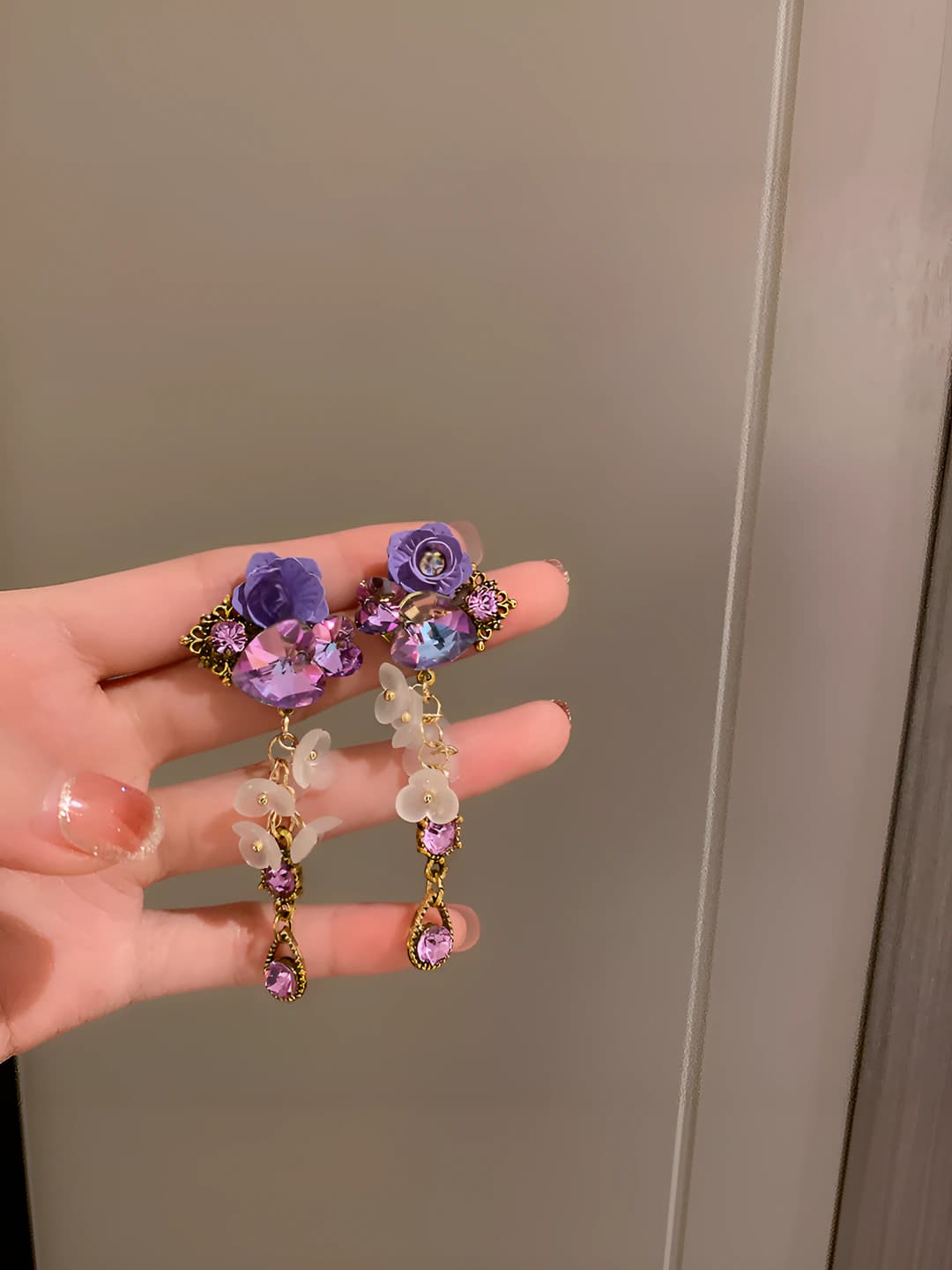 17# Silver post - Purple