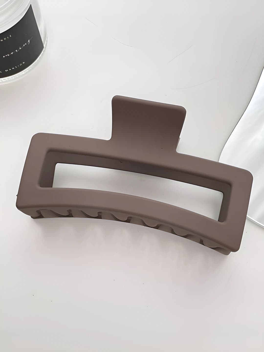 16# Dark coffee square clip 13cm