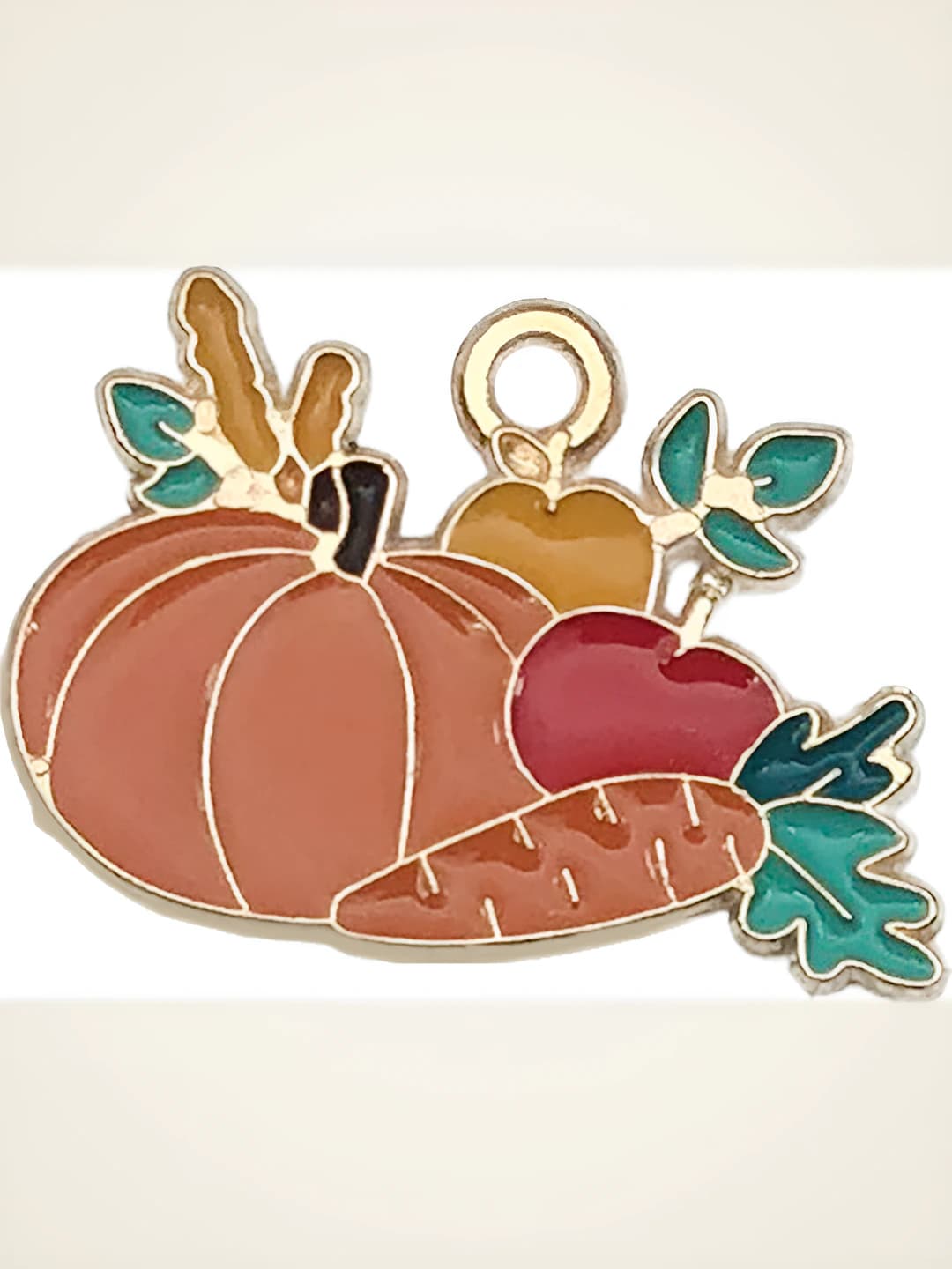 1 pc Fruit, pumpkin, carrot 19x23mm-1.3g