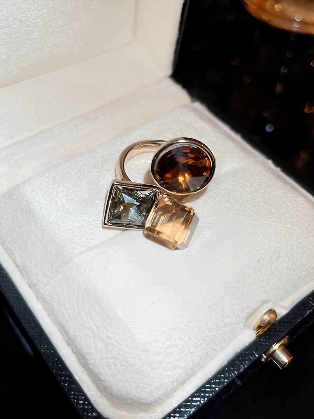 32# Ring - Coffee (Gold plated)